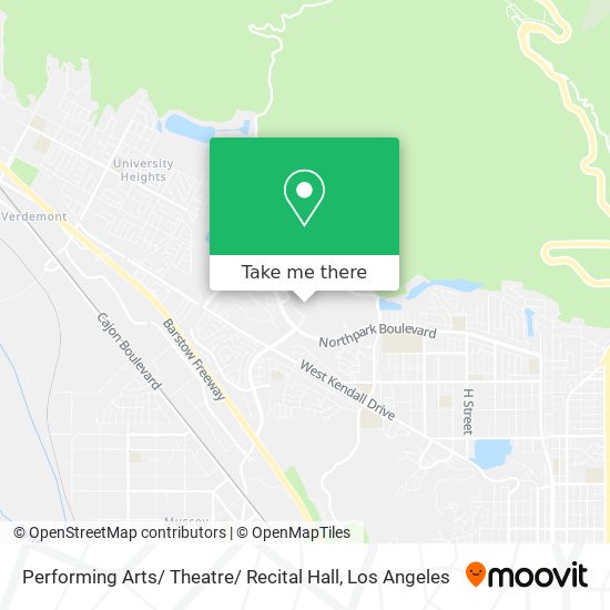 Mapa de Performing Arts/ Theatre/ Recital Hall