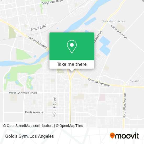 Gold's Gym map