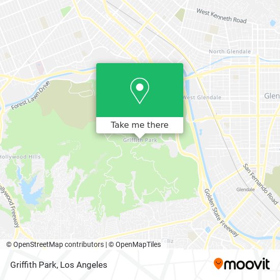 Griffith Park map