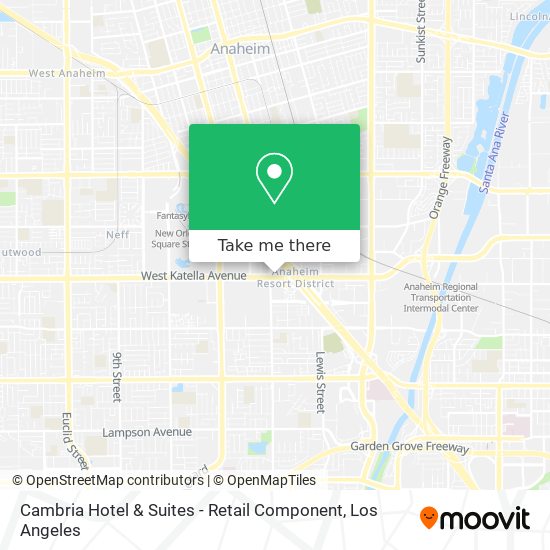 Cambria Hotel & Suites - Retail Component map