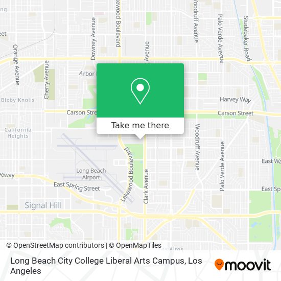 Mapa de Long Beach City College Liberal Arts Campus