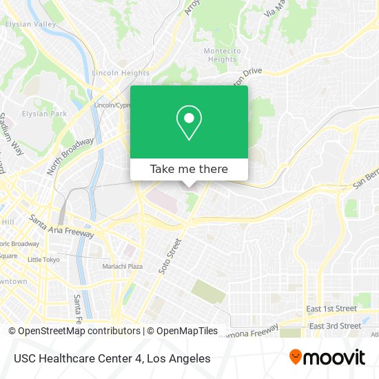USC Healthcare Center 4 map