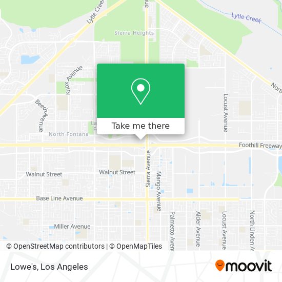 Lowe's map