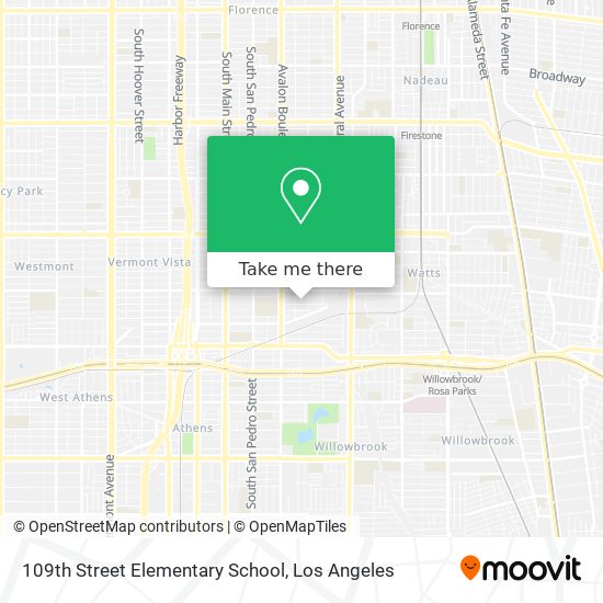 109th Street Elementary School map