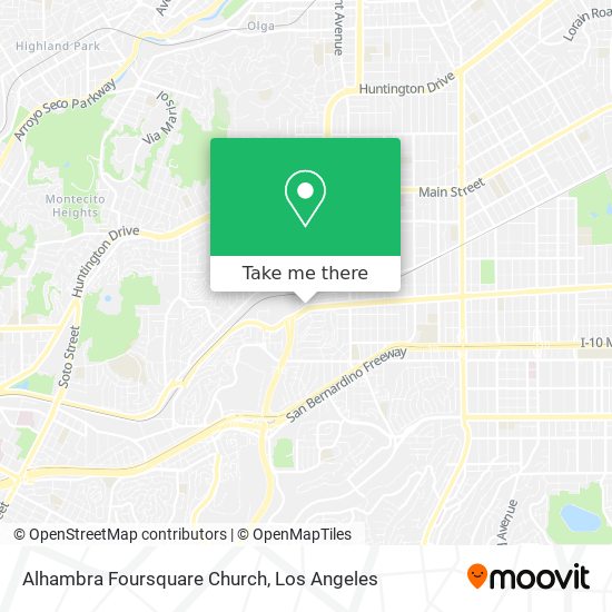Mapa de Alhambra Foursquare Church