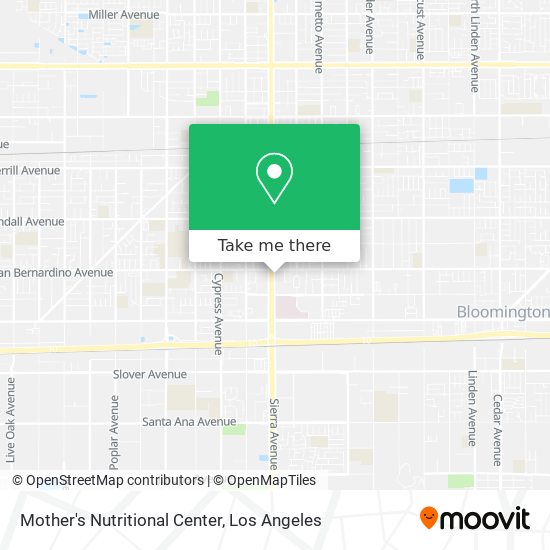 Mother's Nutritional Center map