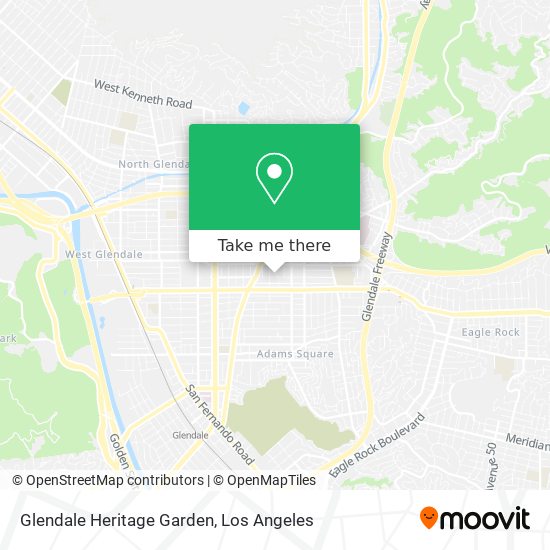 Glendale Heritage Garden map