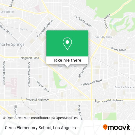 Ceres Elementary School map