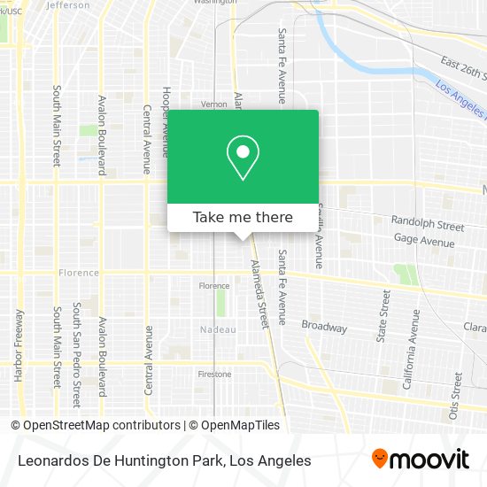 Mapa de Leonardos De Huntington Park