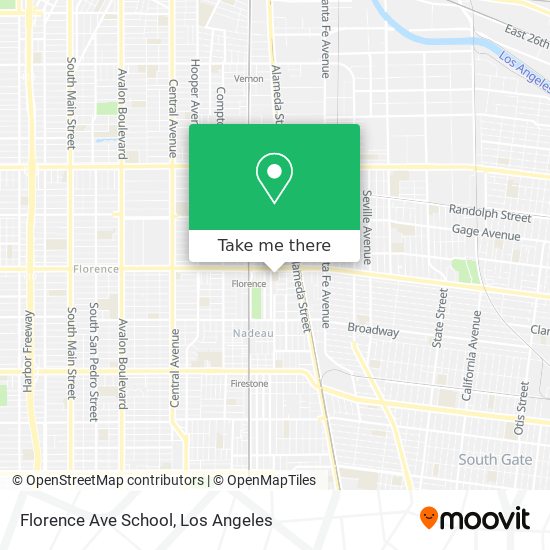 Florence Ave School map