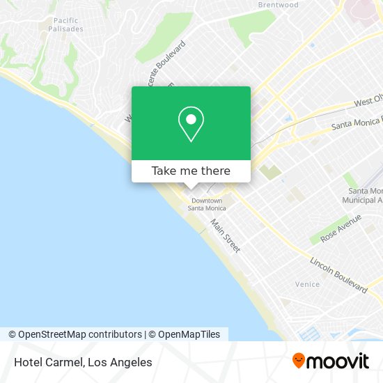 Hotel Carmel map
