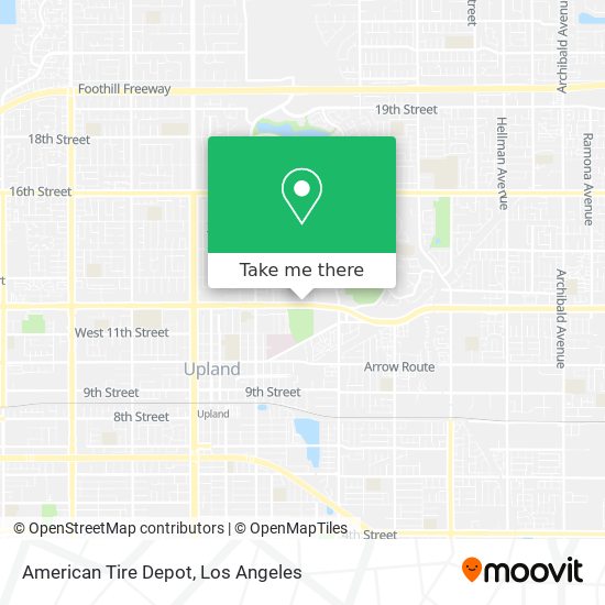 Mapa de American Tire Depot