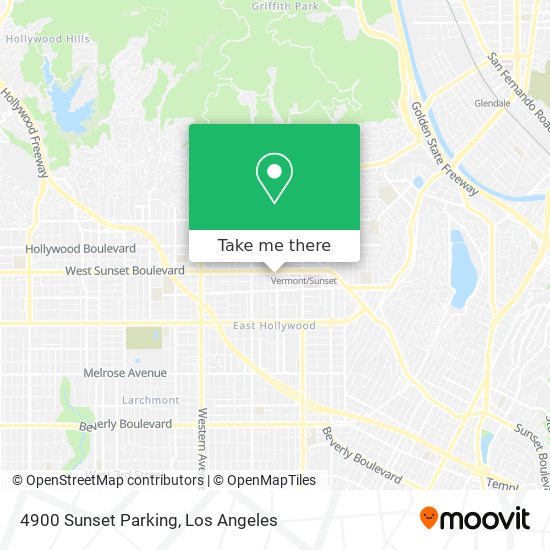 4900 Sunset Parking map