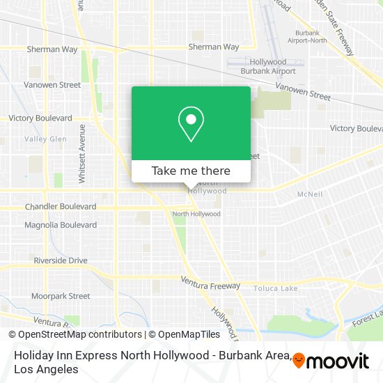 Holiday Inn Express North Hollywood - Burbank Area map