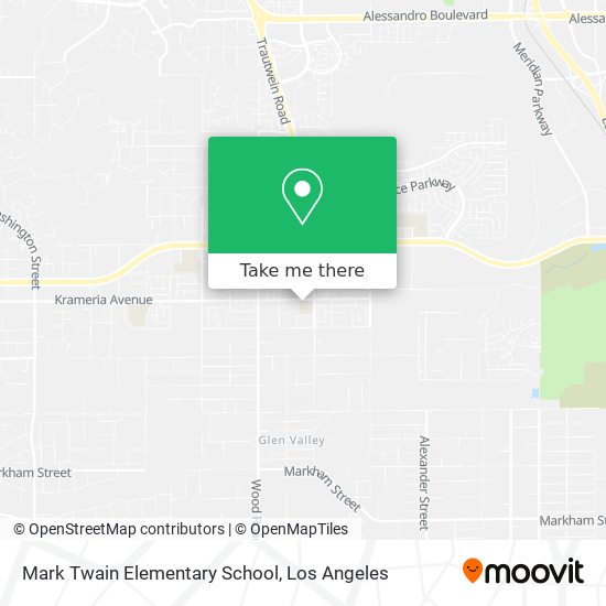 Mapa de Mark Twain Elementary School