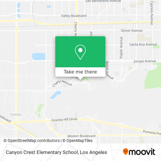 Mapa de Canyon Crest Elementary School