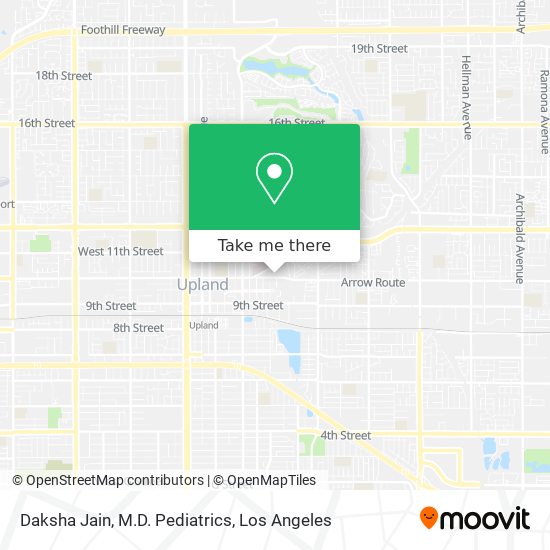 Daksha Jain, M.D. Pediatrics map