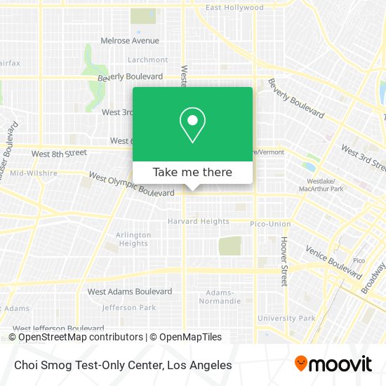 Choi Smog Test-Only Center map
