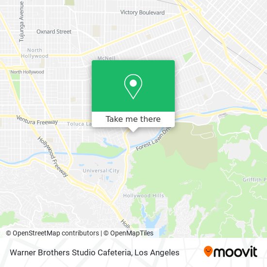 Warner Brothers Studio Cafeteria map