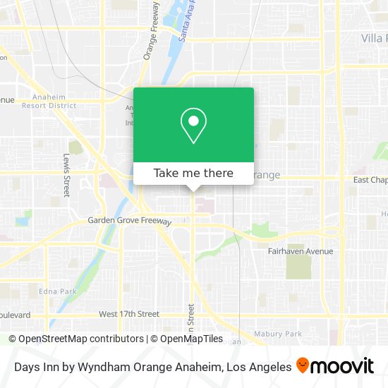 Days Inn by Wyndham Orange Anaheim map