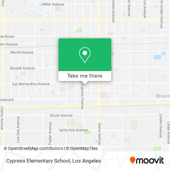 Cypress Elementary School map