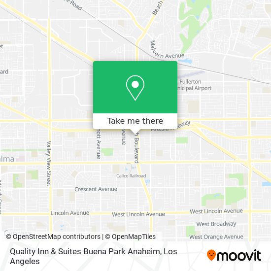 Quality Inn & Suites Buena Park Anaheim map