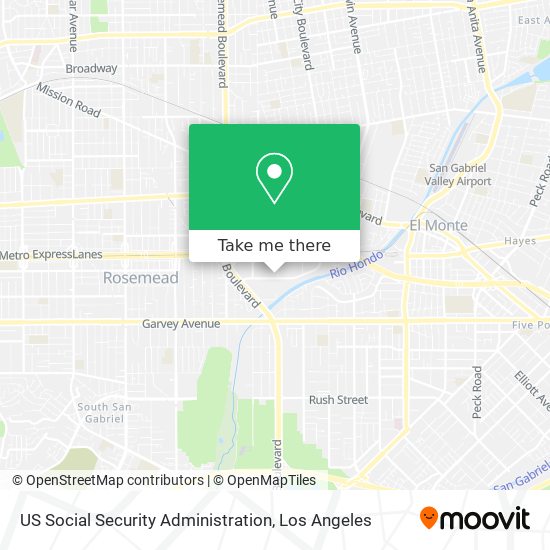 US Social Security Administration map