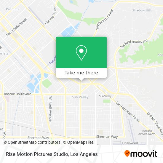 Mapa de Rise Motion Pictures Studio