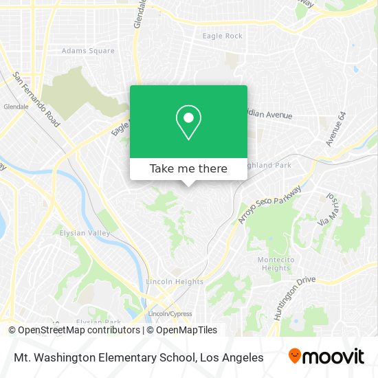 Mapa de Mt. Washington Elementary School