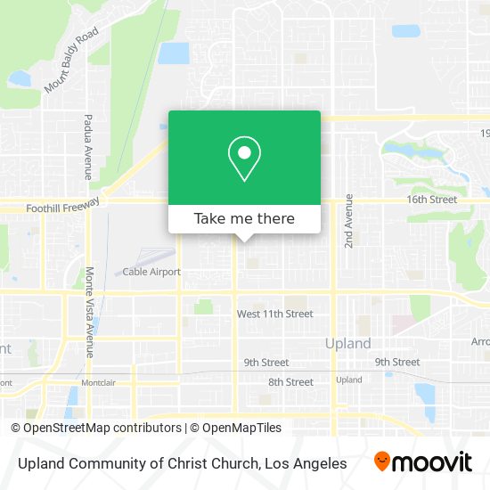 Mapa de Upland Community of Christ Church