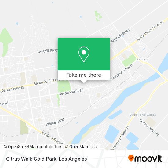 Citrus Walk Gold Park map