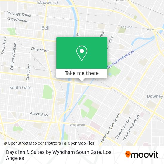 Mapa de Days Inn & Suites by Wyndham South Gate