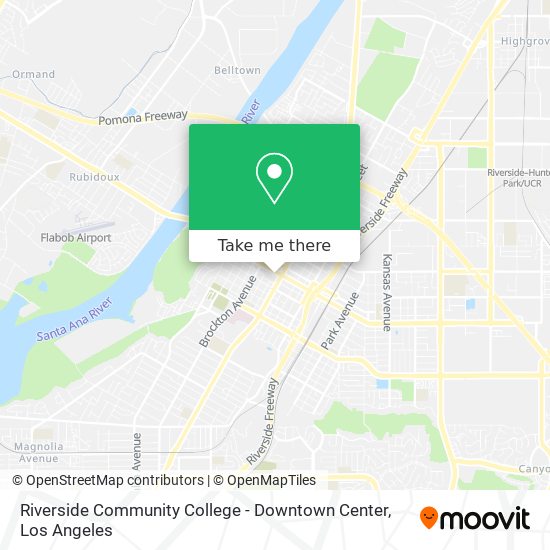 Riverside Community College - Downtown Center map