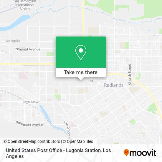 United States Post Office - Lugonia Station map