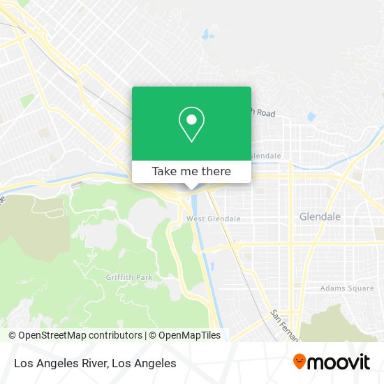 Mapa de Los Angeles River