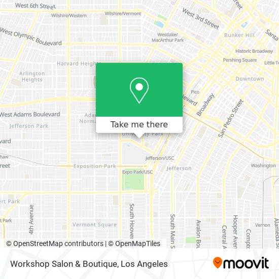 Workshop Salon & Boutique map