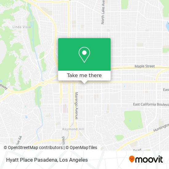 Hyatt Place Pasadena map