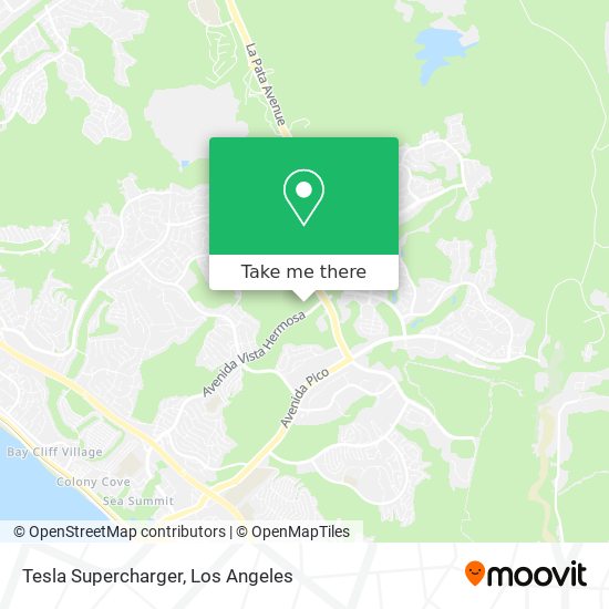 Mapa de Tesla Supercharger