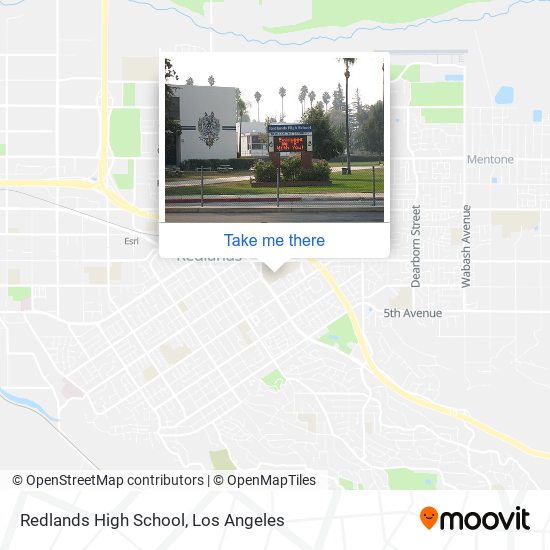 Mapa de Redlands High School
