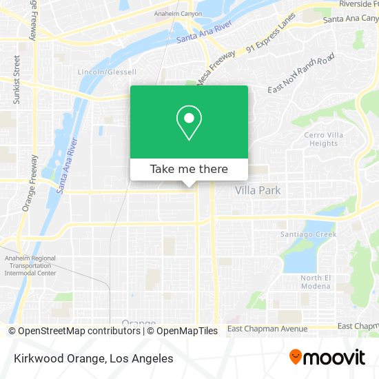Kirkwood Orange map