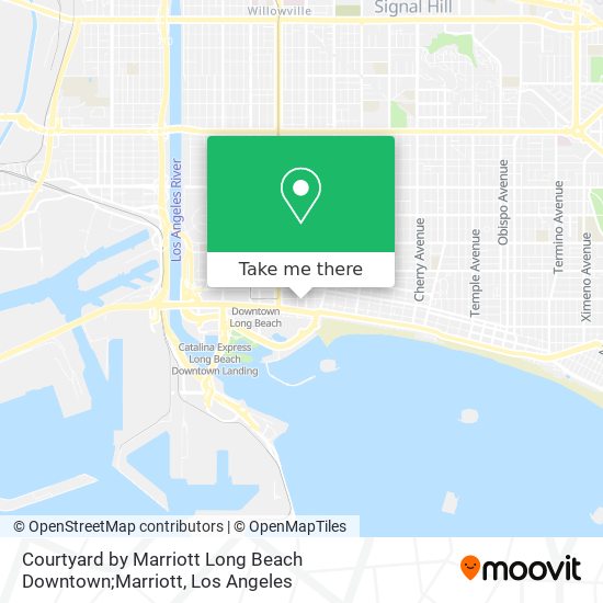 Mapa de Courtyard by Marriott Long Beach Downtown;Marriott