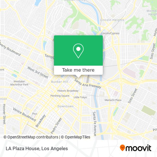 LA Plaza House map