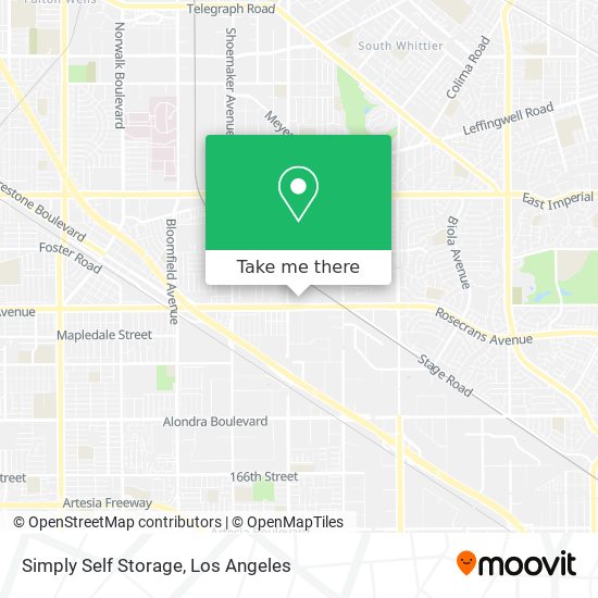 Simply Self Storage map