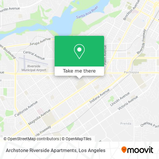 Mapa de Archstone Riverside Apartments