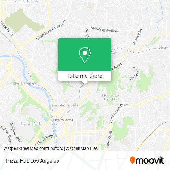 Pizza Hut map