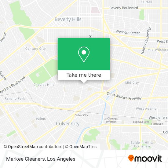 Markee Cleaners map