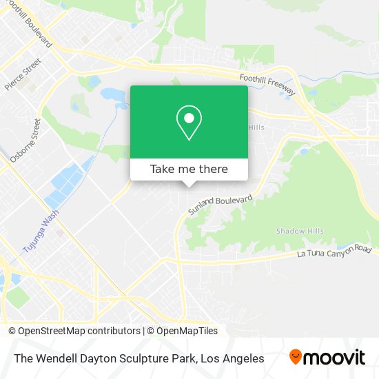The Wendell Dayton Sculpture Park map