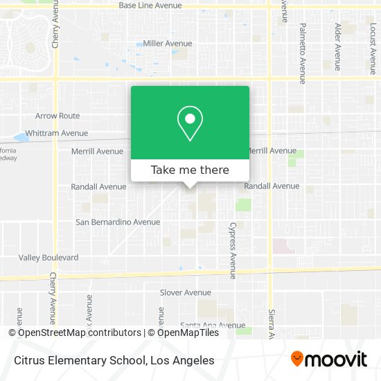 Citrus Elementary School map
