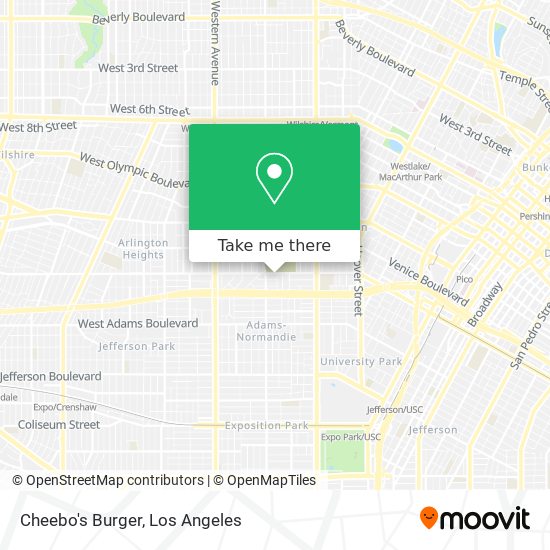 Cheebo's Burger map