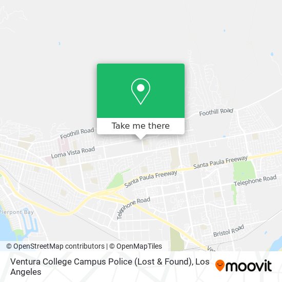 Mapa de Ventura College Campus Police  (Lost & Found)